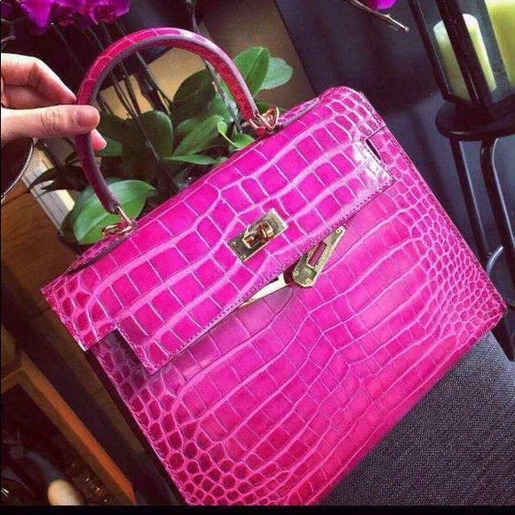 House of Hello Pink Leather Kelly Bag 💯 Authentic - Picture 14 of 14